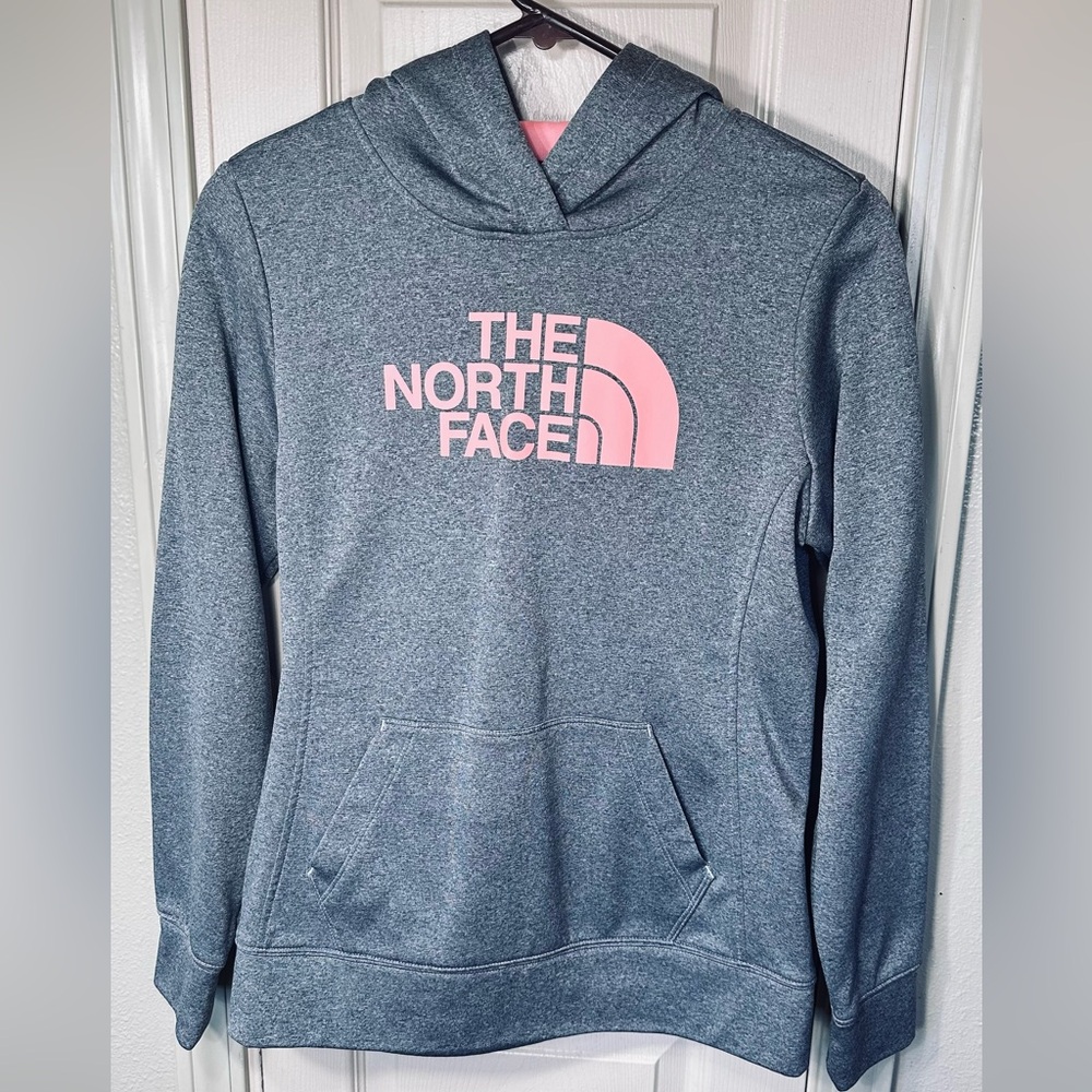 The North Face Hooded Sweatshirt Womens Med Gray Outdoor Hiking Winter Hoodie
